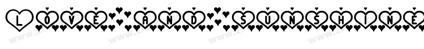 Love and sunshine字体转换